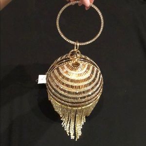 Golden Diamond Evening Ball Purse Luxury Crystal
